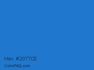 Hex #2077ce Color Image