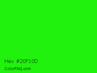 Hex #20f10d Color Image