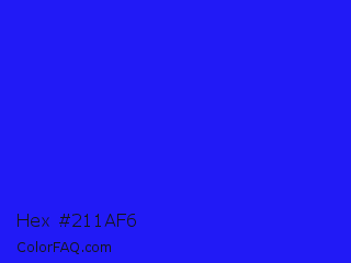 Hex #211af6 Color Image