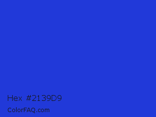 Hex #2139d9 Color Image