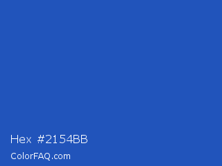 Hex #2154bb Color Image