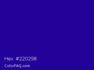 Hex #220298 Color Image