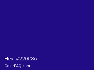 Hex #220c86 Color Image