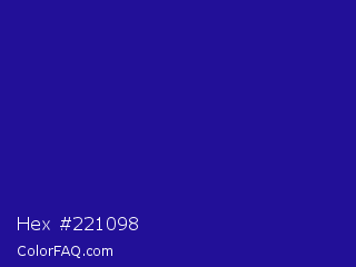 Hex #221098 Color Image