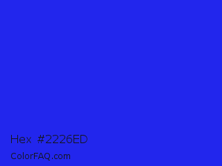 Hex #2226ed Color Image