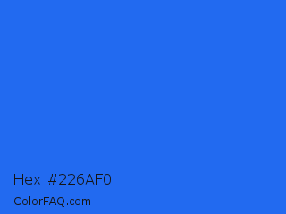 Hex #226af0 Color Image