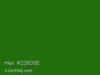 Hex #226d0e Color Image