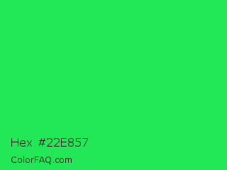 Hex #22e857 Color Image