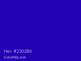 Hex #2302b6 Color Image