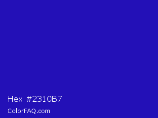 Hex #2310b7 Color Image