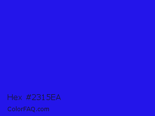 Hex #2315ea Color Image