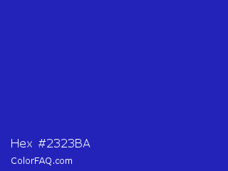 Hex #2323ba Color Image