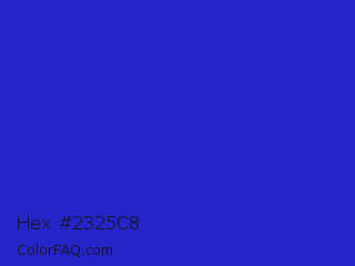 Hex #2325c8 Color Image