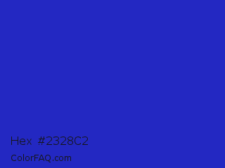 Hex #2328c2 Color Image