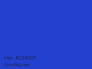 Hex #2340cf Color Image