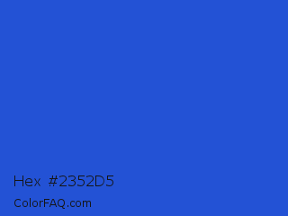 Hex #2352d5 Color Image
