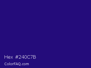 Hex #240c7b Color Image