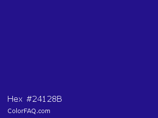 Hex #24128b Color Image