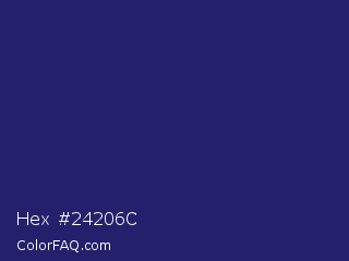 Hex #24206c Color Image