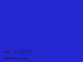 Hex #2427cf Color Image