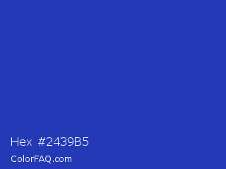 Hex #2439b5 Color Image