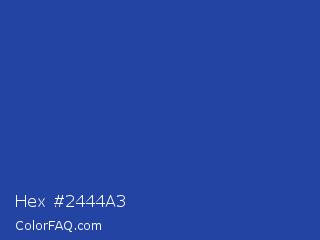 Hex #2444a3 Color Image
