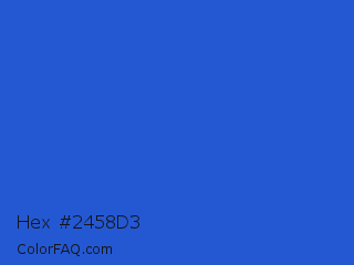 Hex #2458d3 Color Image
