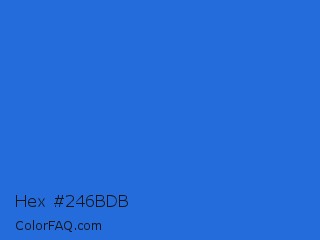 Hex #246bdb Color Image