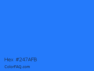 Hex #247afb Color Image