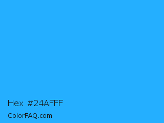 Hex #24afff Color Image