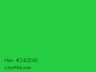 Hex #24ce40 Color Image