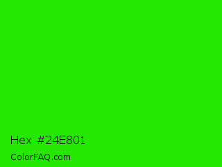 Hex #24e801 Color Image
