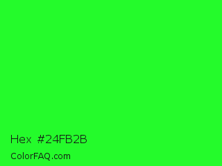 Hex #24fb2b Color Image