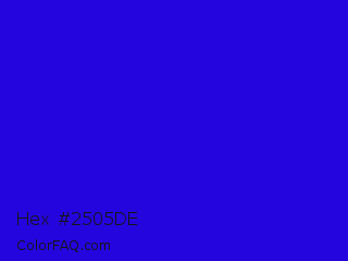 Hex #2505de Color Image