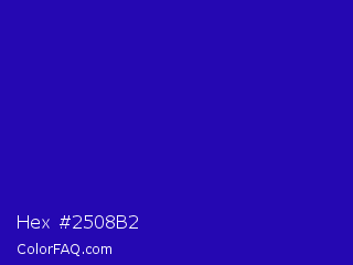 Hex #2508b2 Color Image