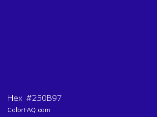 Hex #250b97 Color Image