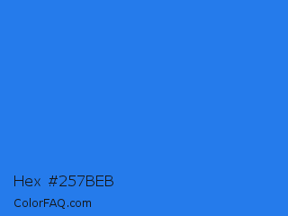 Hex #257beb Color Image