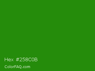 Hex #258c0b Color Image