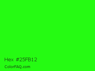 Hex #25fb12 Color Image