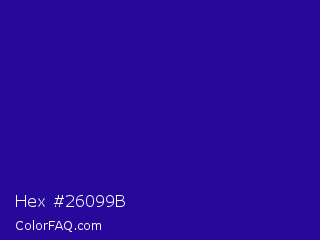Hex #26099b Color Image