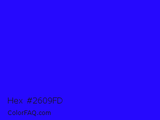 Hex #2609fd Color Image
