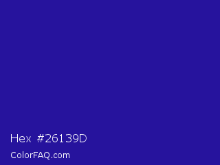 Hex #26139d Color Image
