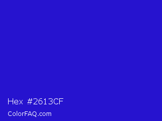 Hex #2613cf Color Image