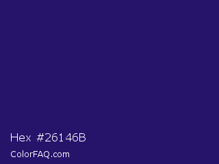 Hex #26146b Color Image