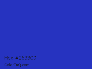 Hex #2633c0 Color Image