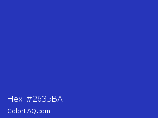 Hex #2635ba Color Image