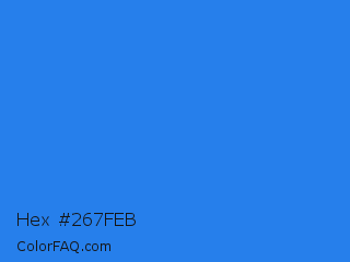 Hex #267feb Color Image