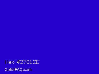 Hex #2701ce Color Image