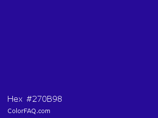 Hex #270b98 Color Image