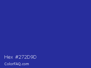Hex #272d9d Color Image